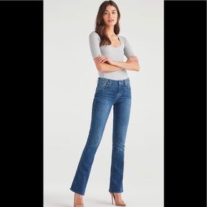 7 For All Mankind A Pocket Boot Flare Wide Leg Jeans Y2K Size 28